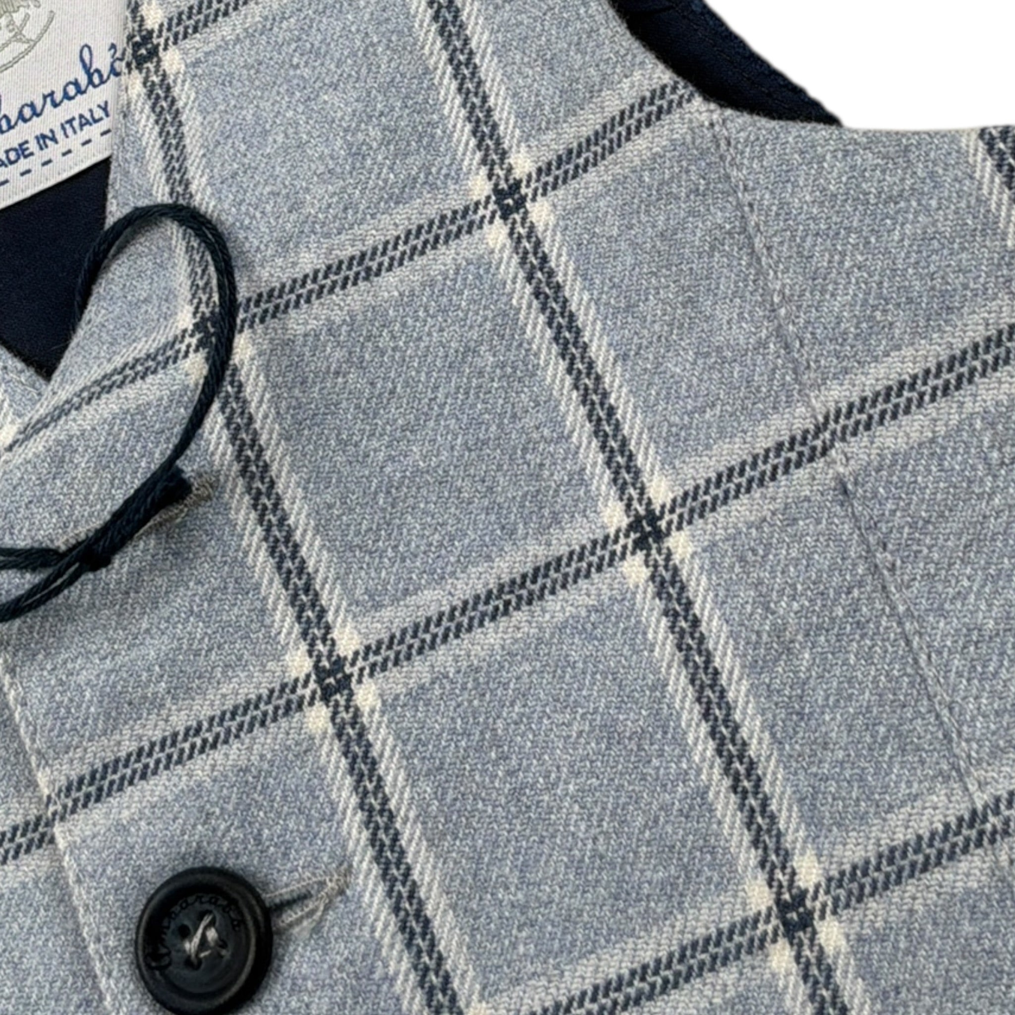 Ambaraba' Gilet tinta unita con Fantasia Azzurro per Neonato FM34099 AZZURRO AMBARABA' 