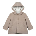 Ambaraba' Giubbino tinta unita con Bottoni E Cappuccio Beige per Bambino FM40171 BEIGE AMBARABA' 