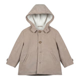 Ambaraba' Giubbino tinta unita con Bottoni E Cappuccio Beige per Bambino FM40171 BEIGE AMBARABA' 