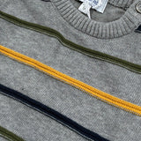 Ambaraba' Maglia tinta unita con Fantasia A Righe Grigio per Neonato FM40257 GRIGIO AMBARABA' 