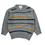 Ambaraba' Maglia tinta unita con Fantasia A Righe Grigio per Neonato FM40257 GRIGIO AMBARABA' 