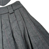 Amiuni Completo 2Pz Gonna-Gilet tinta unita Grigio per Bambina AG802825 GRIGIO AMIUNI 