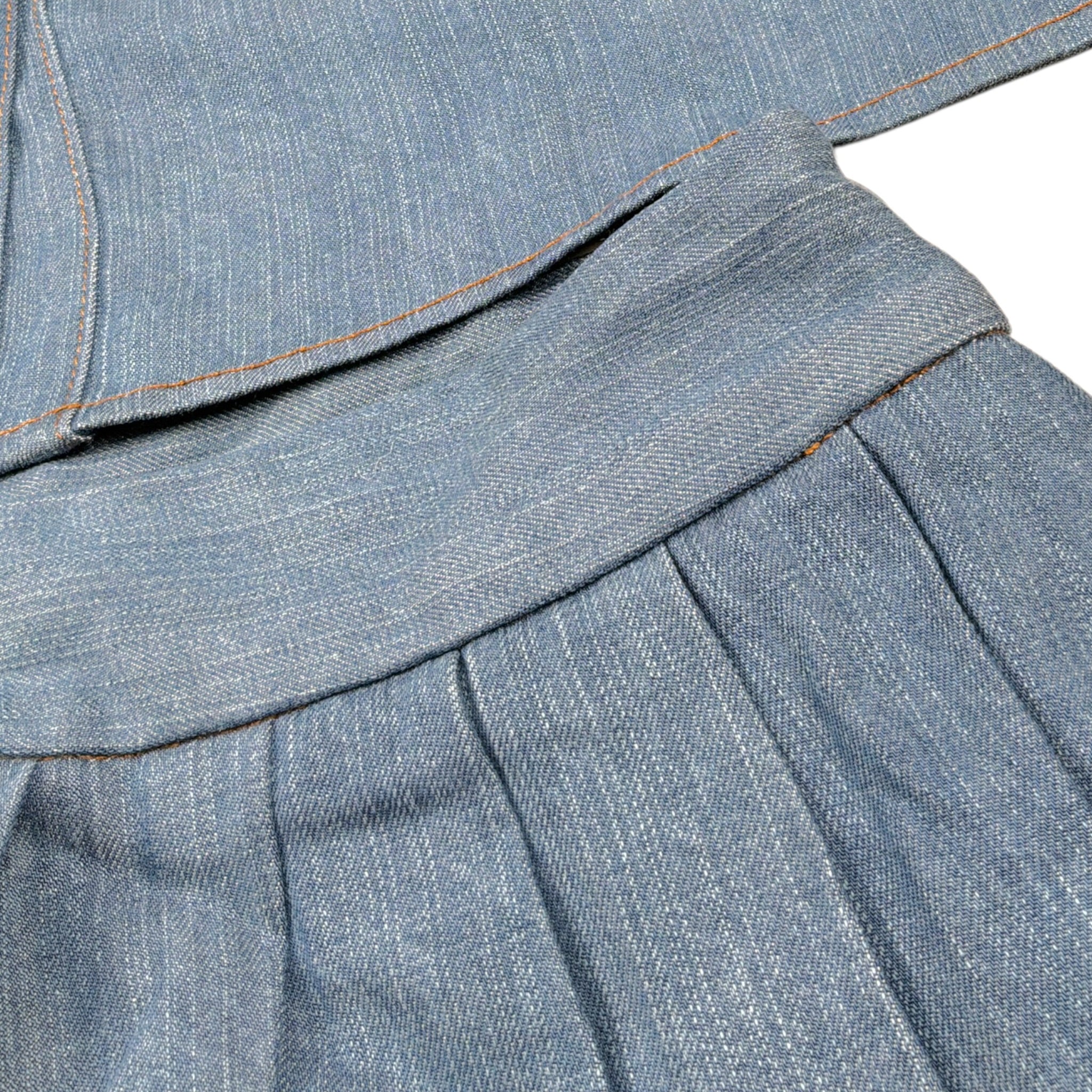 Amiuni Completo 2Pz Camicia-Gonna In Denim Blu per Bambina AG804625 BLU AMIUNI 