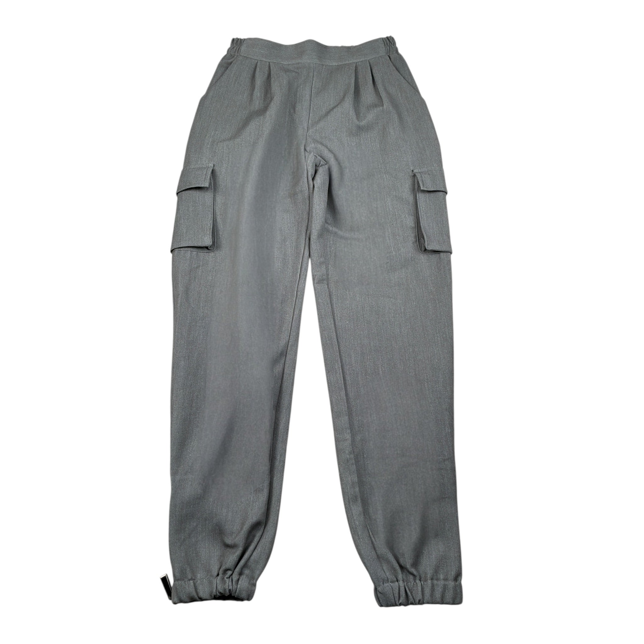 Amiuni Pantalone tinta unita con Elastico In Vita Grigio per Bambina AG806125 GRIGIO AMIUNI 