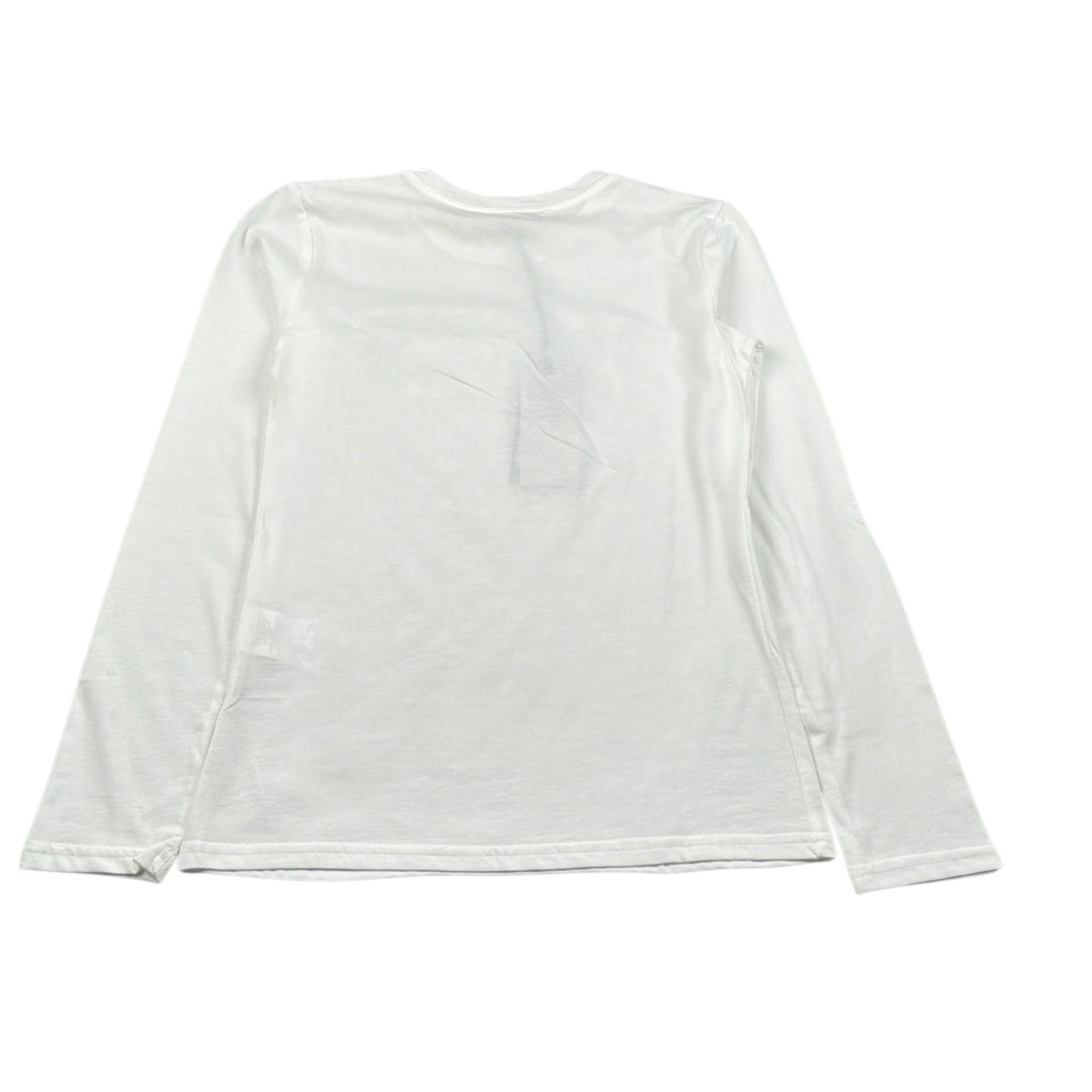 Amiuni Shirt Girocollo tinta unita con Stampa Bianco per Bambina AG807025 BIANCO AMIUNI 