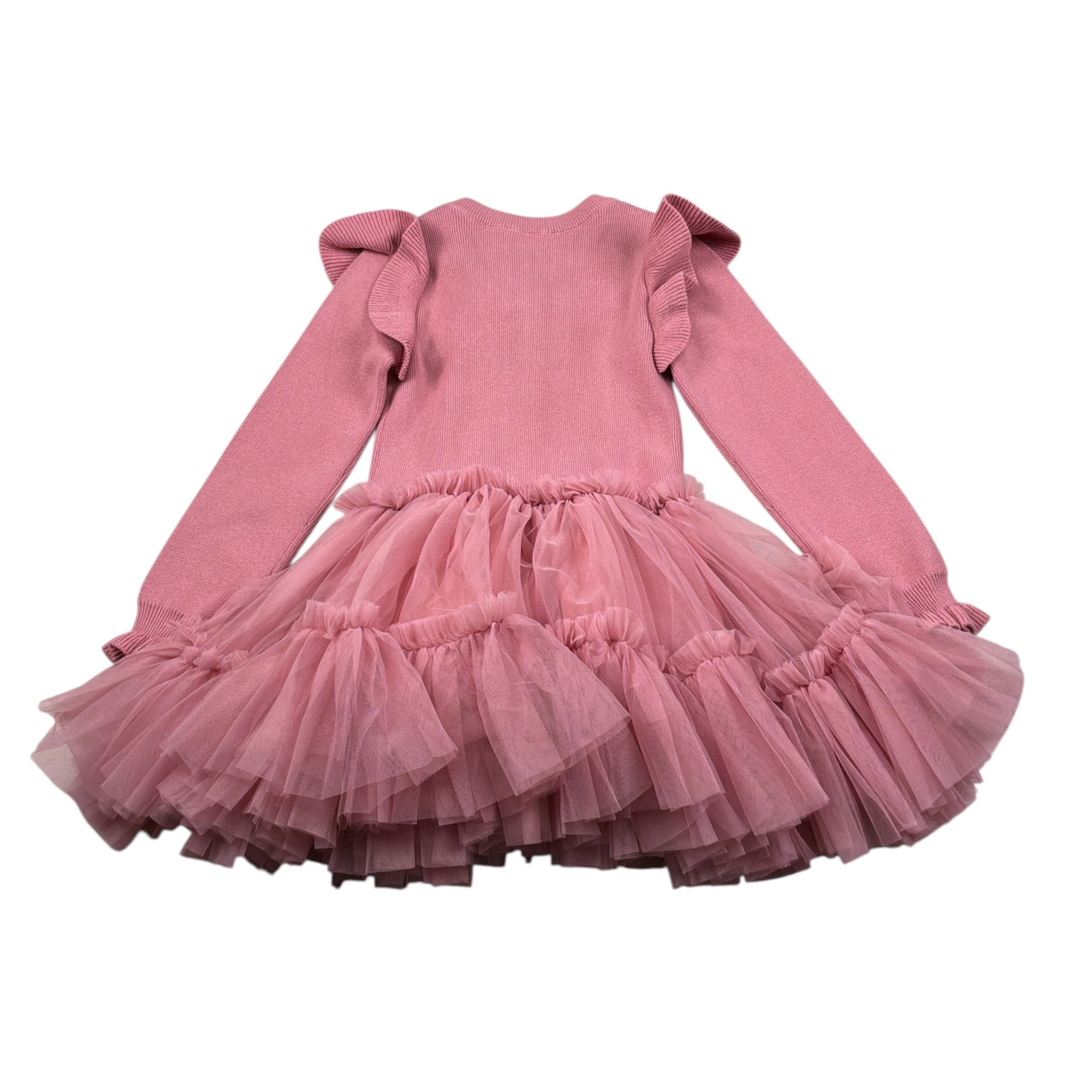 Angel'S Face Abito Manica Lunga tinta unita con Gonna Tulle Rosa per Neonata BLISSN ROSA ANGEL'S FACE 