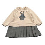 Angel'S Face Abito Manica Lunga Bicolore Beige per Bambina FL6654 BEIGE ANGEL'S FACE 