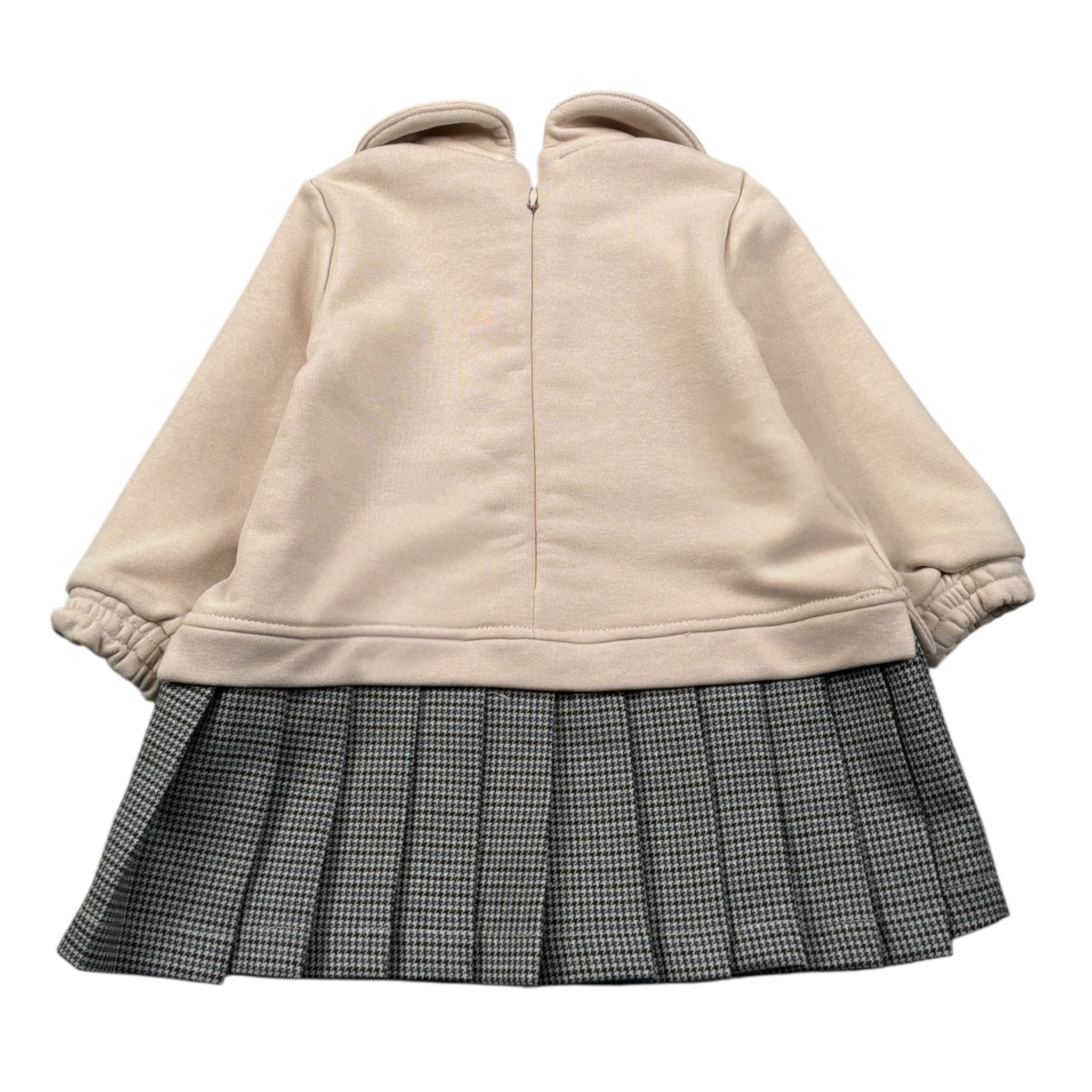 Angel'S Face Abito Manica Lunga Bicolore Beige per Bambina FL6654 BEIGE ANGEL'S FACE 