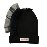 Aniye By Girl Cappello tinta unita con Rouches Nero per Bambina L1111259 NERO ANIYE BY GIRL 
