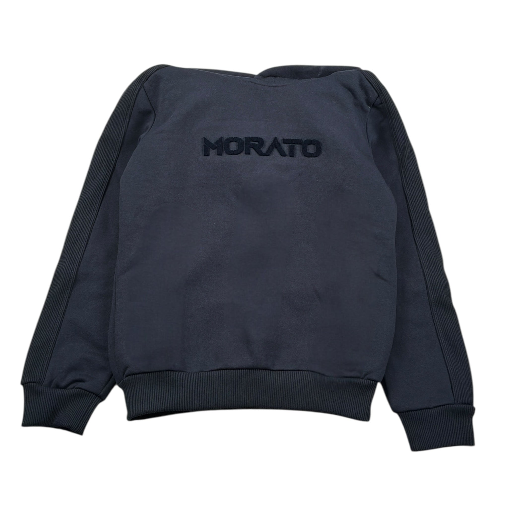 Antony Morato Felpa tinta unita con Logo E Cappuccio Blu per Bambino MKFL00525 BLU ANTONY MORATO 