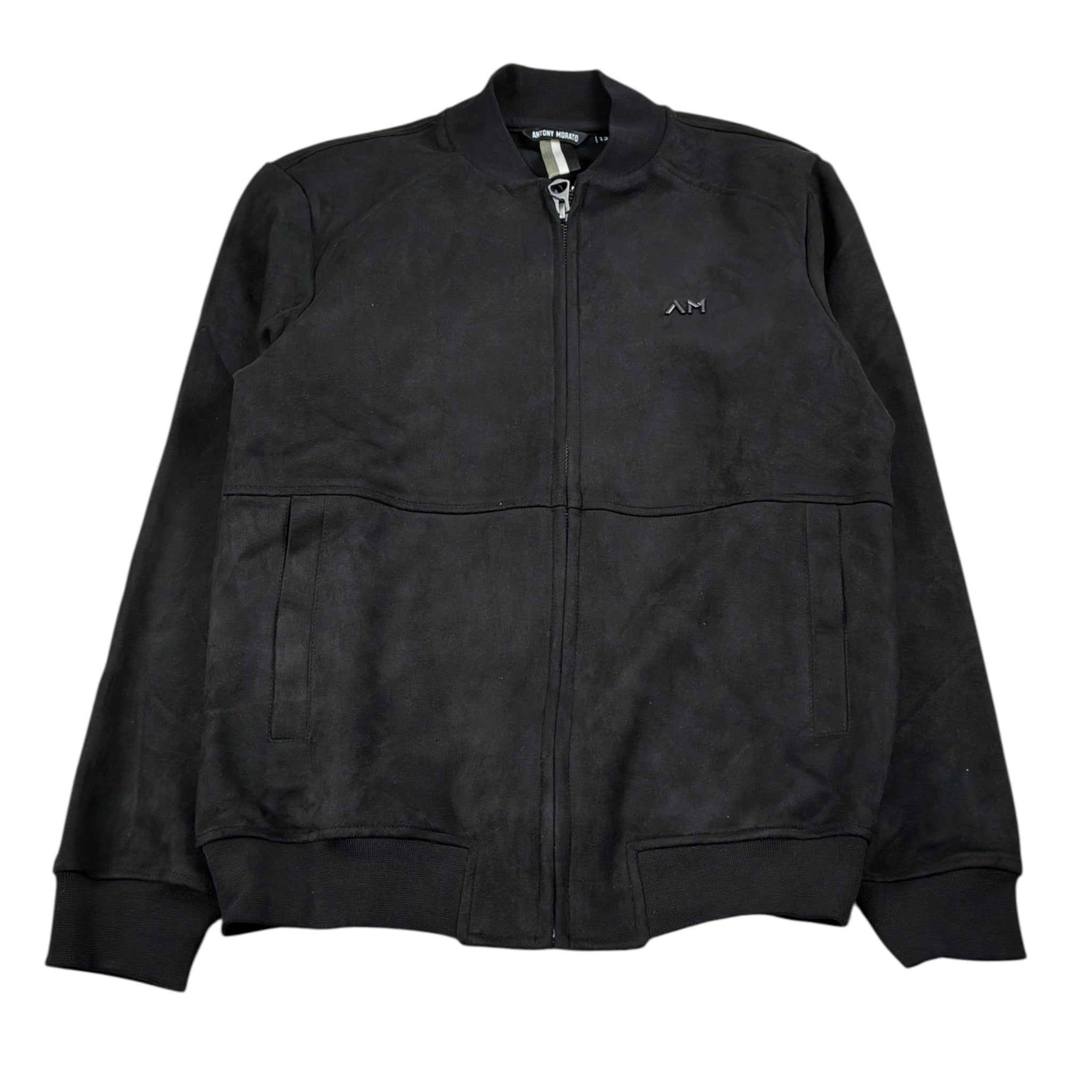 Antony Morato giubbino con Zip tinta unita Nero per Bambino MKFL00530 NERO ANTONY MORATO 