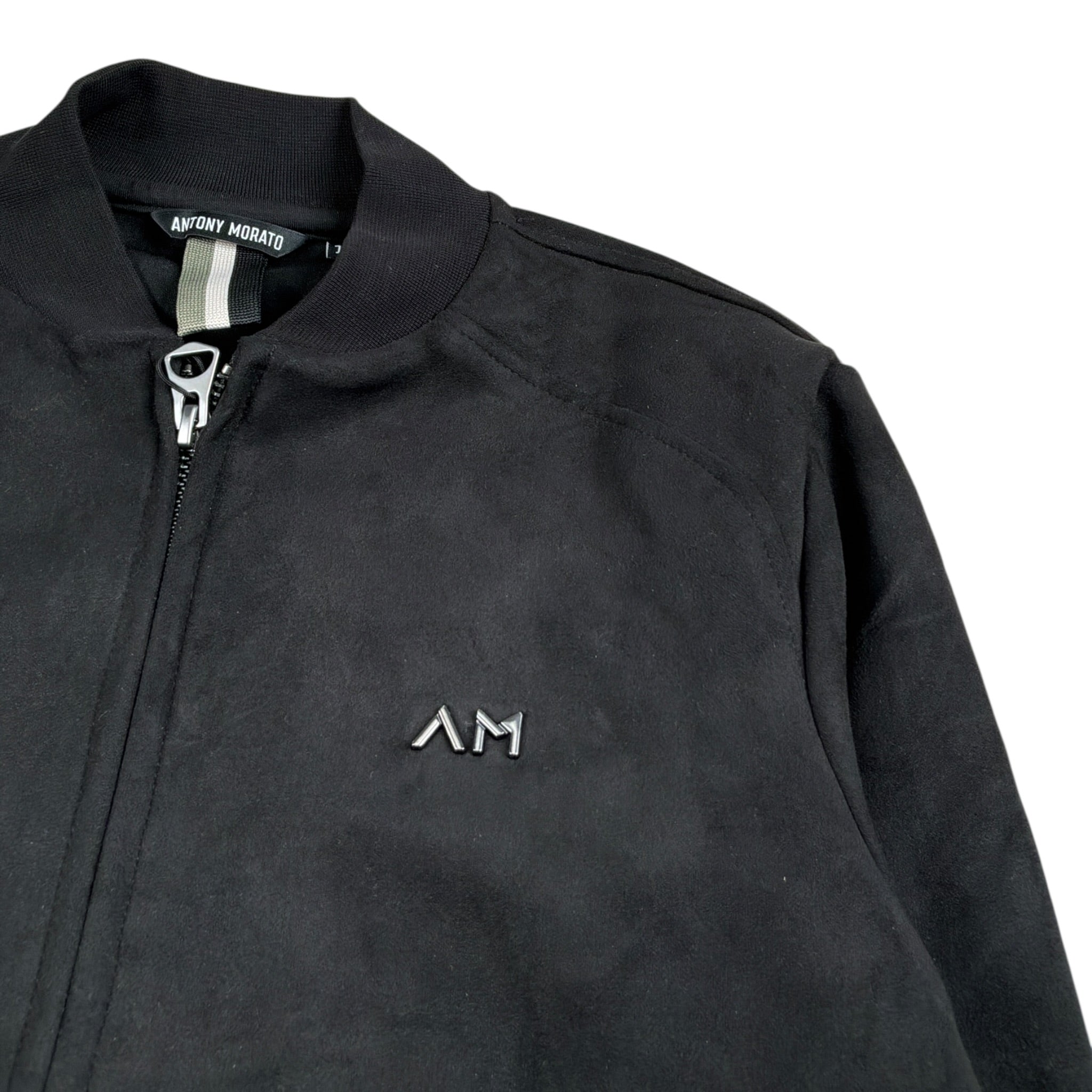 Antony Morato Felpa con Zip tinta unita Nero per Bambino MKFL00530 NERO ANTONY MORATO 