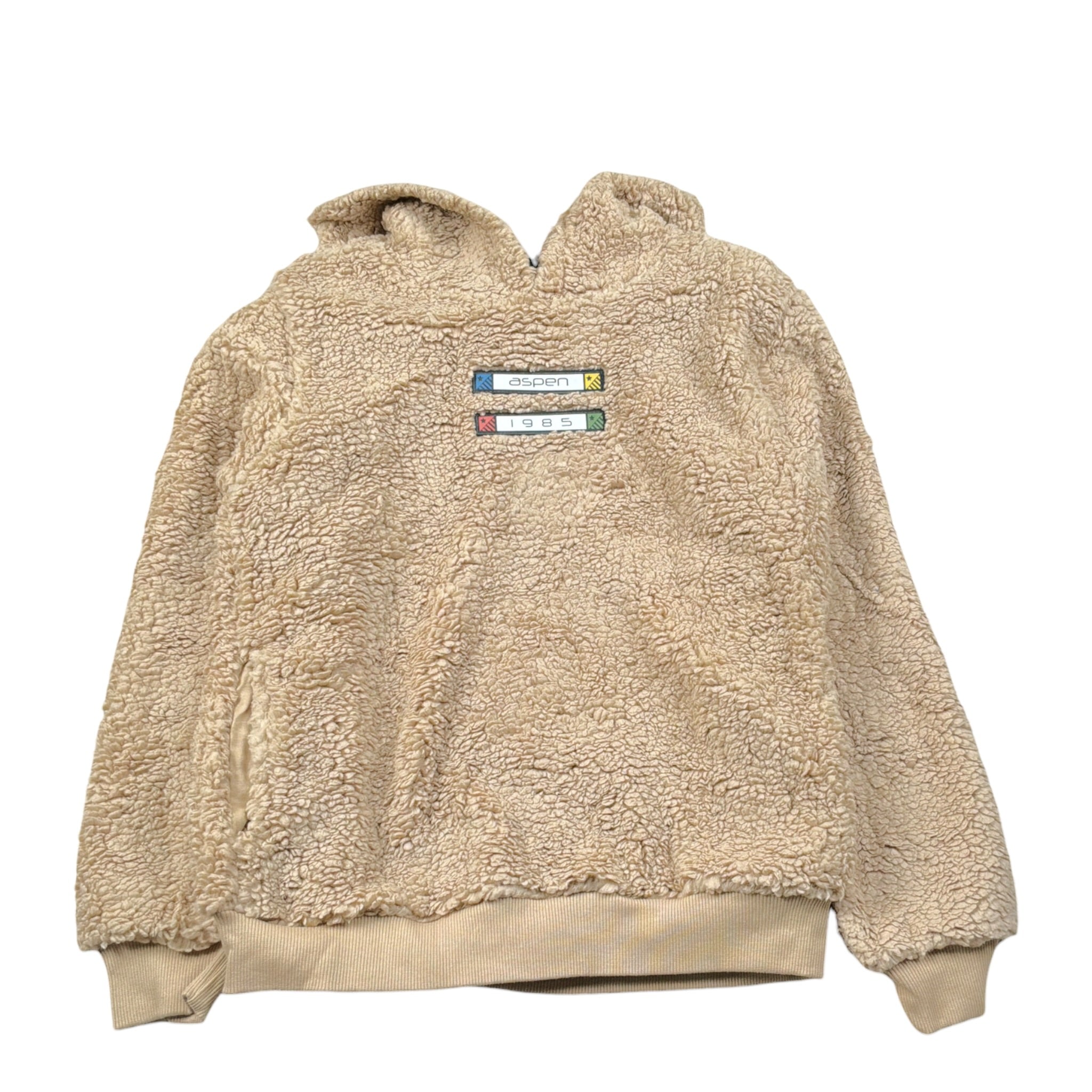 Aspen Felpa tinta unita Modello Teddy con Cappuccio Beige per Bambino 1031F0797 BEIGE ASPEN 
