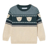Aspen Maglia Girocollo Bicolore Verde/Beige per Neonato 2311 VERDE/BEIGE ASPEN 