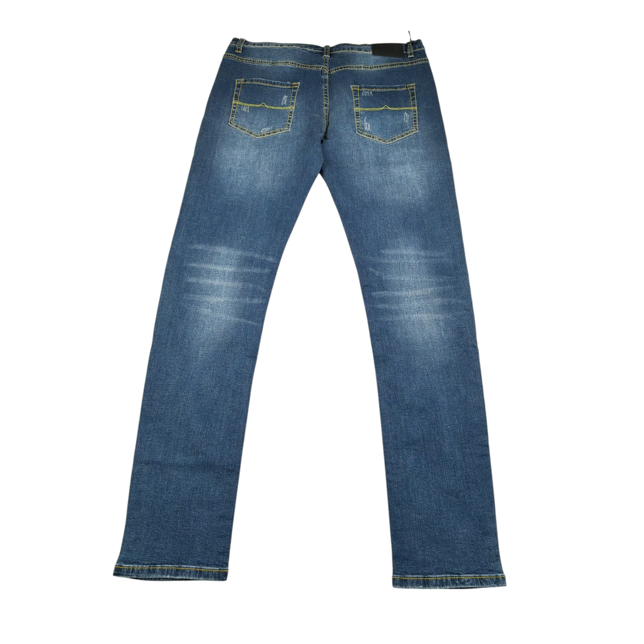 Aspen Polo Club Jeans tinta unita con Girovita Regolabile Blu per Bambino 1035PD0581 BLU ASPEN POLO CLUB 
