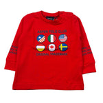 Aspen Polo Club Shirt Girocollo tinta unita con Logo Rosso per Neonato 1051M00026 ROSSO ASPEN POLO CLUB 
