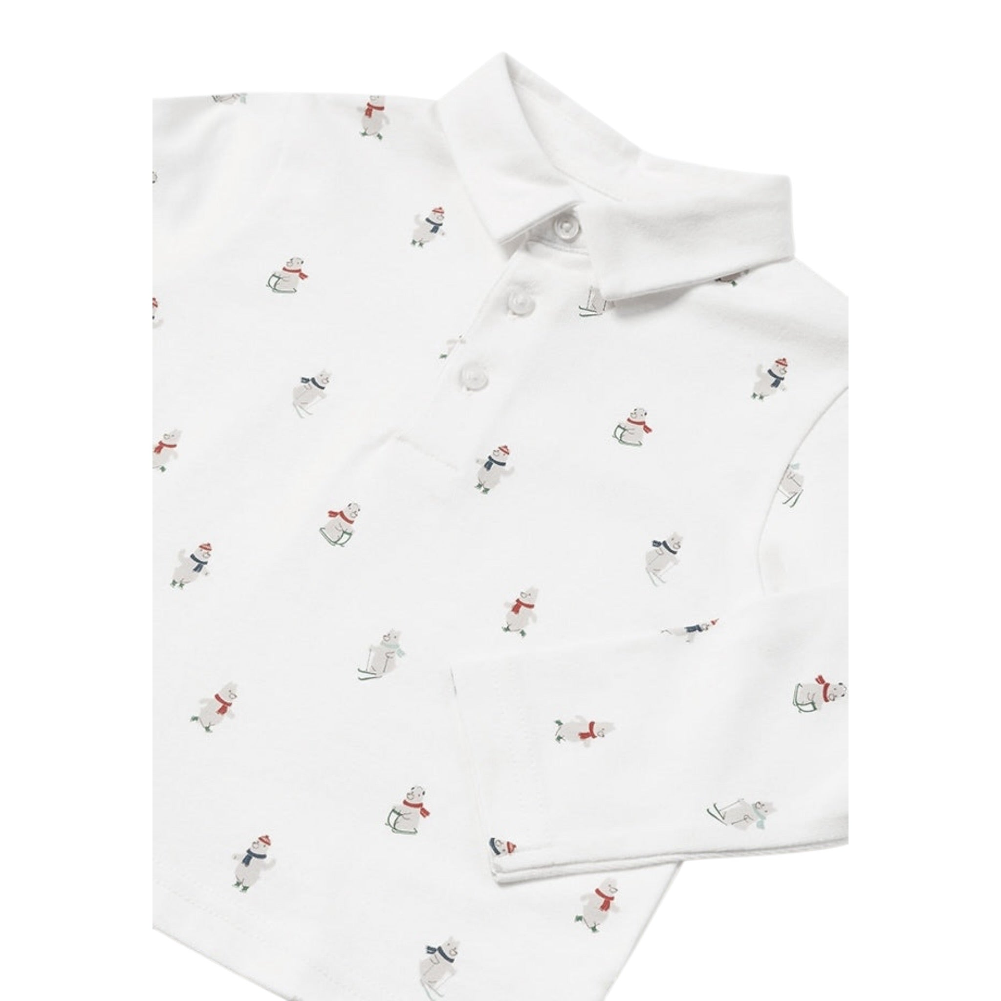 Aspen Polo Club Polo Manica Lunga tinta unita Bianco per Neonato 218 BIANCO ASPEN POLO CLUB 