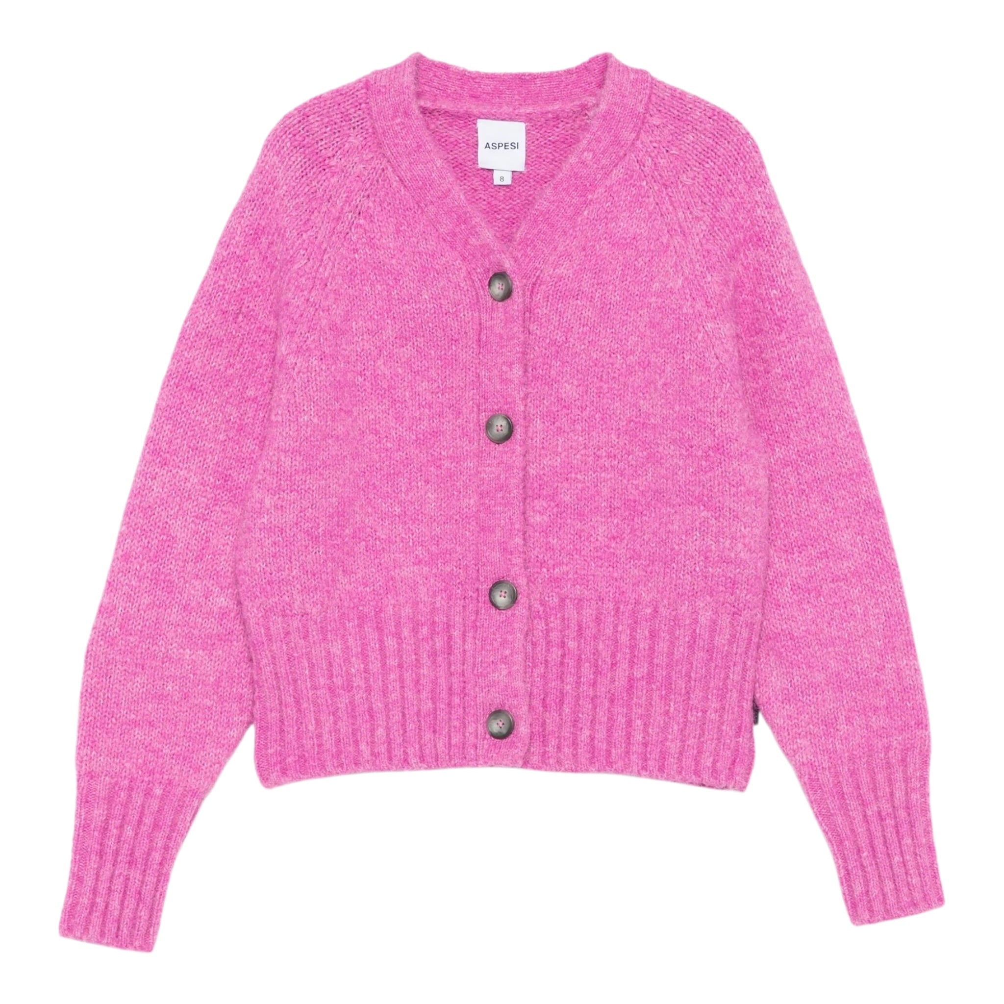 Aspesi Cardigan tinta unita Rosa per Bambina A25AGF0006EM444 ROSA ASPESI 