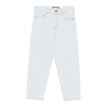Aspesi Jeans tinta unita con Girovita Regolabile Azzurro per Bambina S25072PLJ0042 AZZURRO ASPESI 
