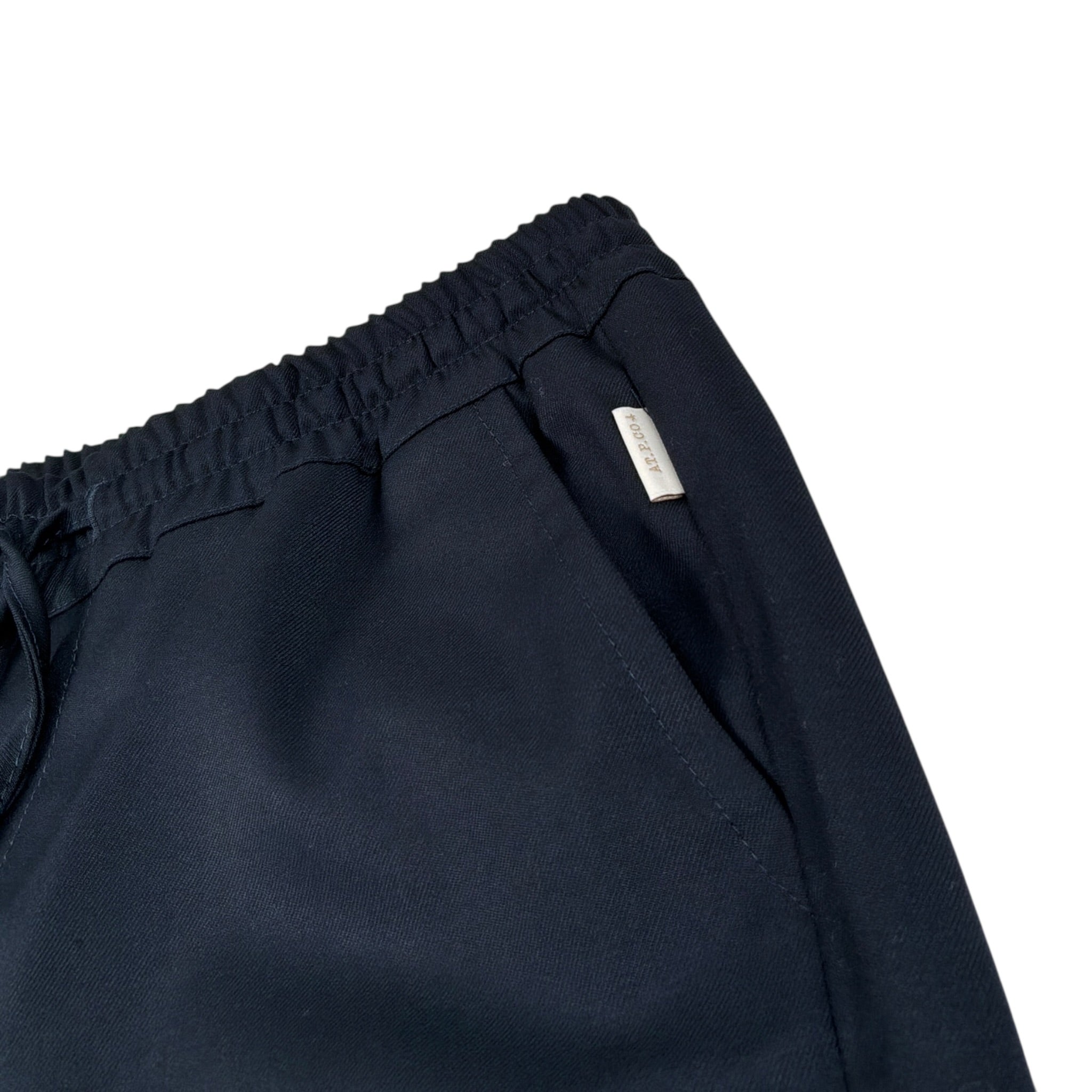At.P.Co. Pantalone tinta unita con Elastico In Vita Blu per Bambino AT0121 BLU AT.P.CO. 