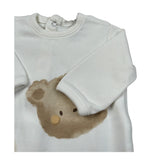 Aventiquattrore Tutina Manica Lunga tinta unita con Stampe Panna per Neonato A2401404 PANNA AVENTIQUATTRORE 