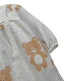 Aventiquattrore Abito tinta unita con Stampa Beige per Neonata A2401663 BEIGE AVENTIQUATTRORE 