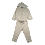 Aventiquattrore Completo 3 Pezzi Felpa-Pantalone tinta unita-Shirt Beige per Neonato A2401756N BEIGE AVENTIQUATTRORE 