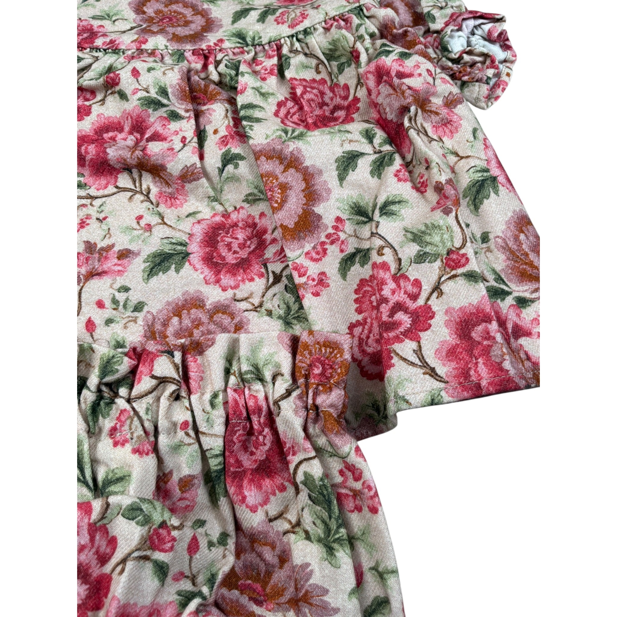 Babe & Tess Abito Manica Lunga tinta unita Stampa Fantasia con Culotte Beige per Neonata 01/548134N BEIGE BABE & TESS 