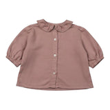 Babe & Tess Camicia tinta unita con Colletto Rosa per Neonata 03/548057 ROSA BABE & TESS 