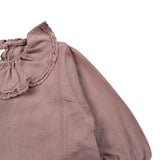 Babe & Tess Camicia tinta unita con Colletto Rosa per Neonata 03/548057 ROSA BABE & TESS 
