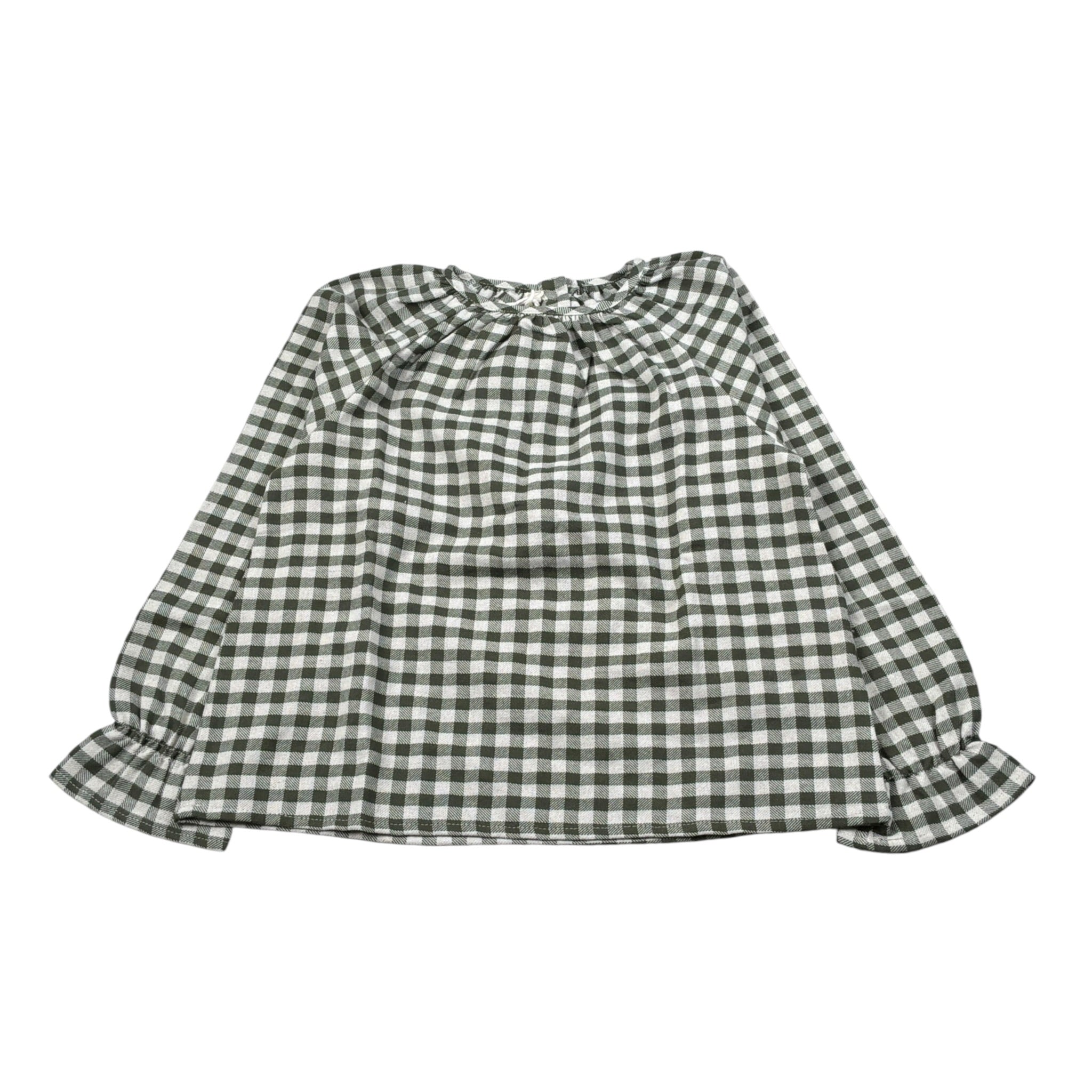 Babe & Tess Camicia Manica Lunga Fantasia Quadretti Verde per Bambino 03/548090 VERDE BABE & TESS 