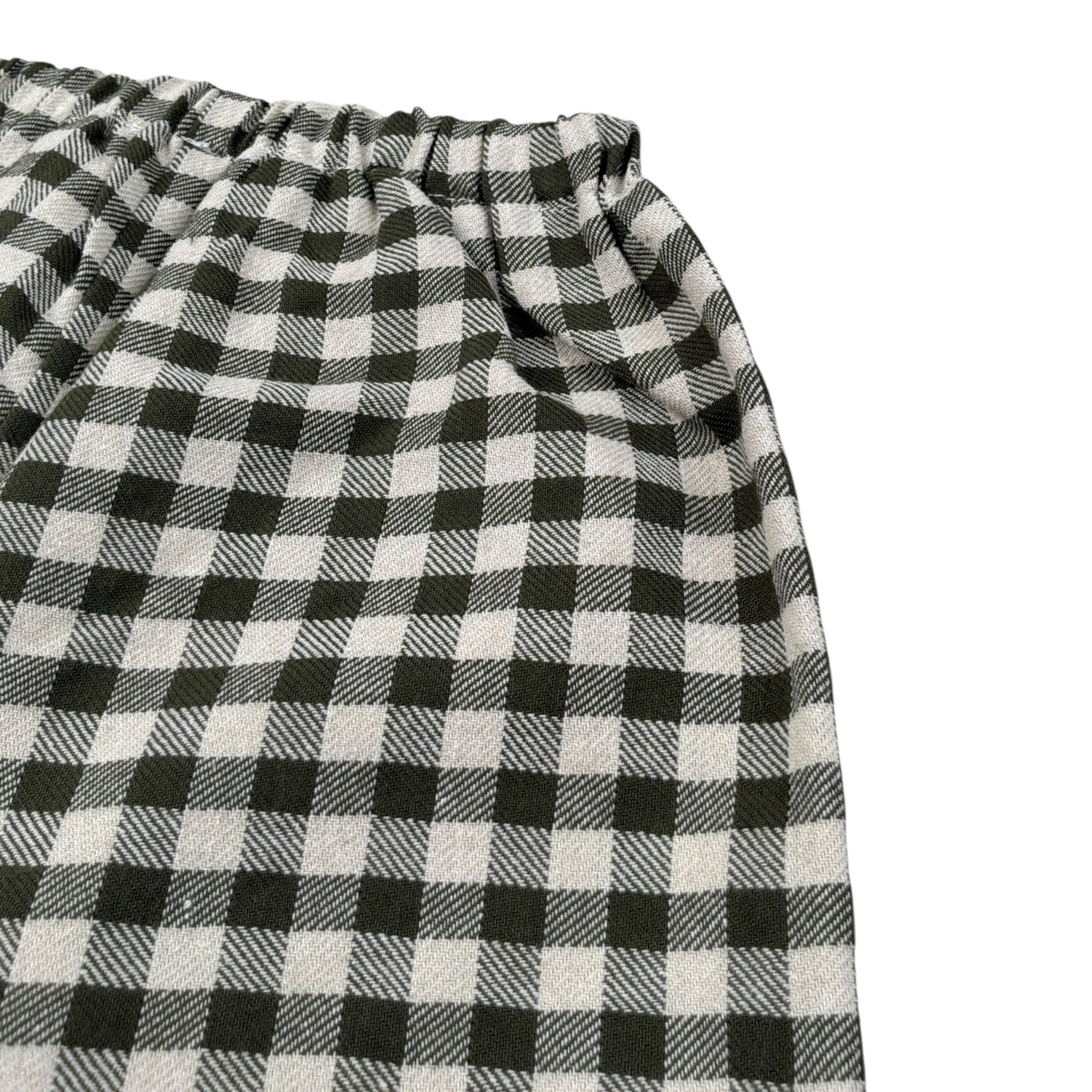 Babe & Tess Pantalone Fantasia Quadretti con Elastico In Vita Verde per Neonato 04/548044 VERDE BABE & TESS 