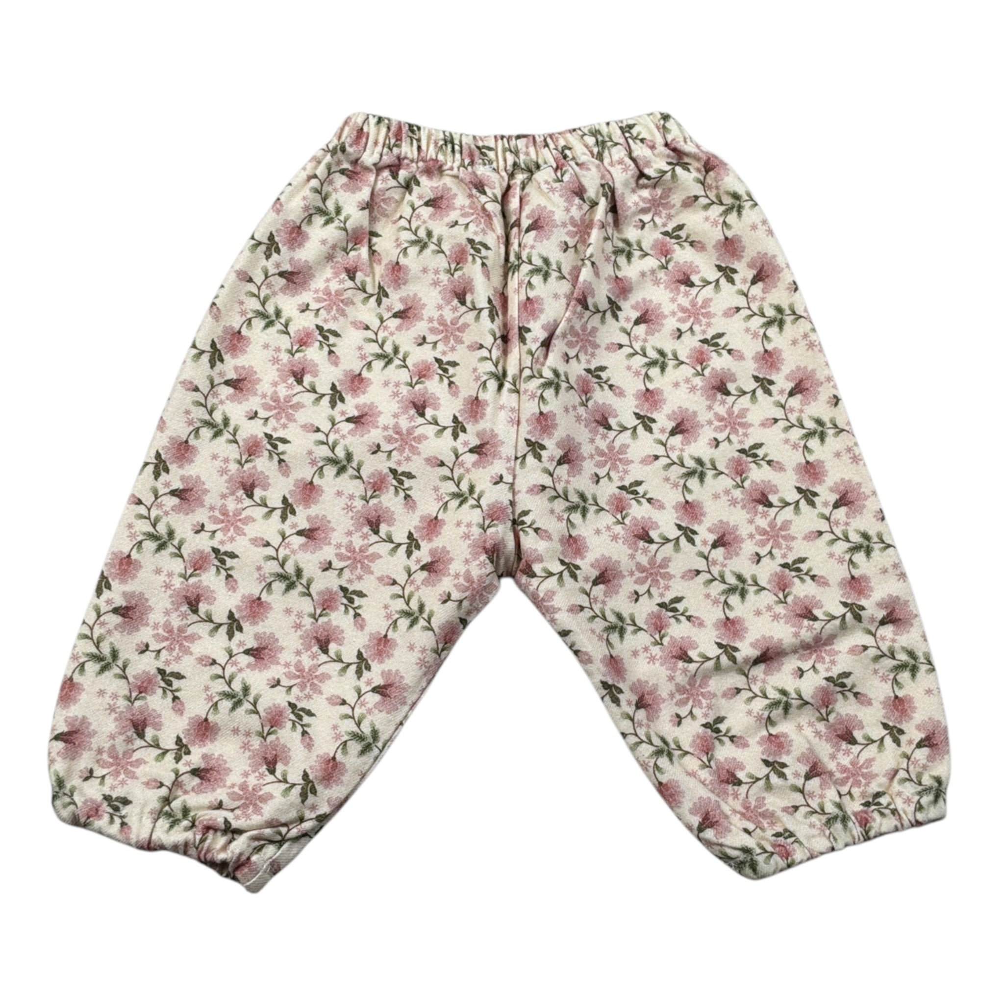 Babe & Tess Pantalone Fantasia Florealecon Elastico In Vita Panna per Neonata 04/548100 PANNA BABE & TESS 
