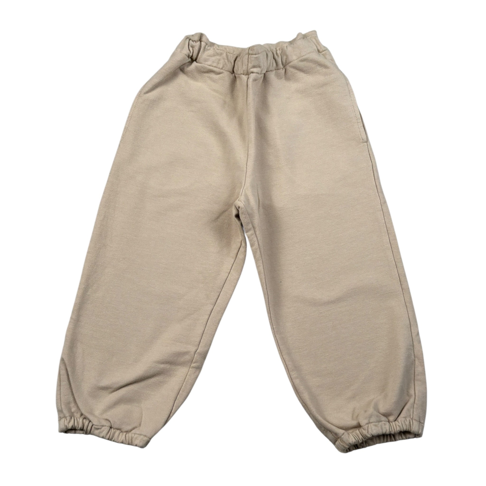 Babe & Tess Pantalone tinta unita con Elastico In Vita Beige per Neonata 04/548111N BEIGE BABE & TESS 