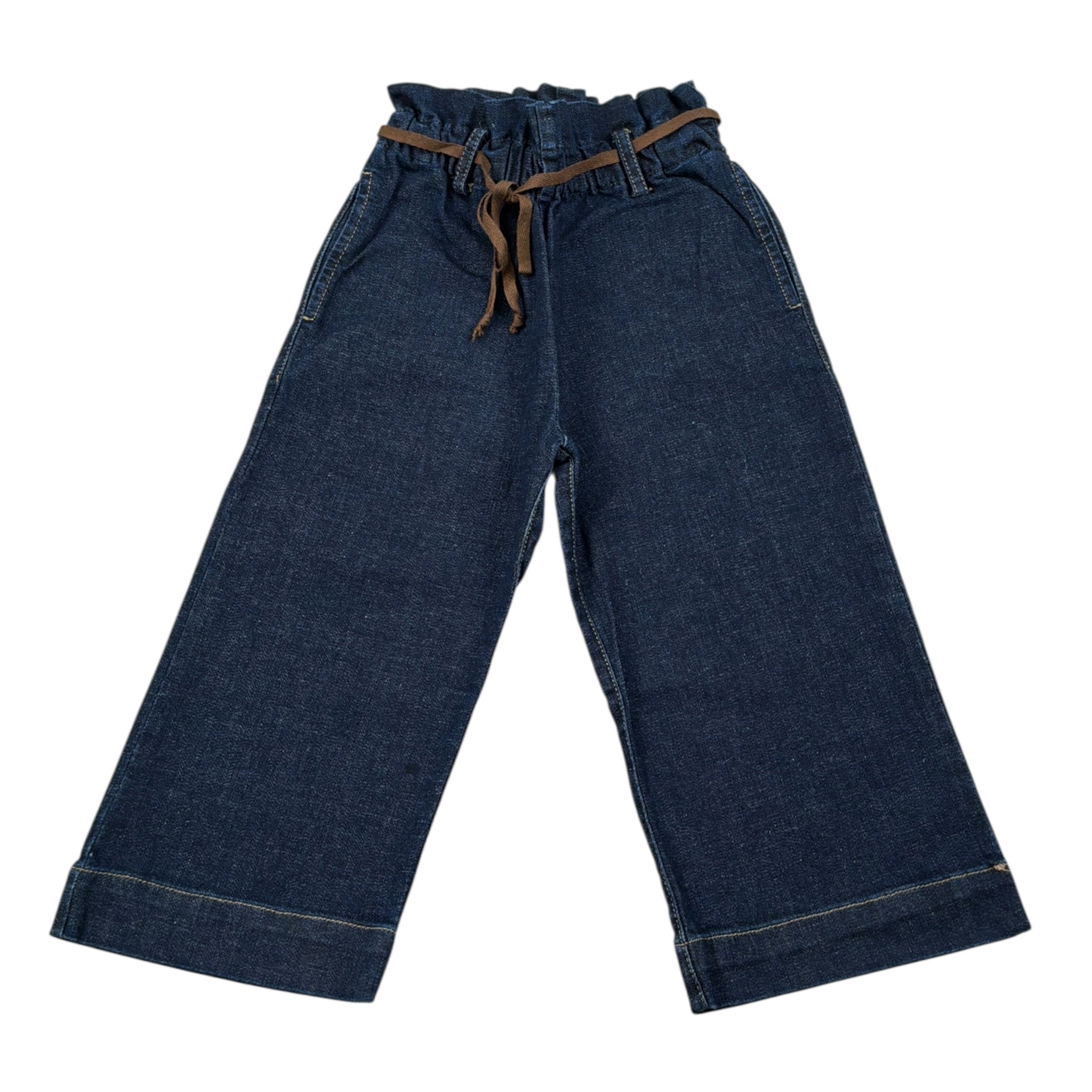 Babe & Tess Jeans tinta unita Modello Palazzo Blu per Bambina 04/548145 BLU BABE & TESS 