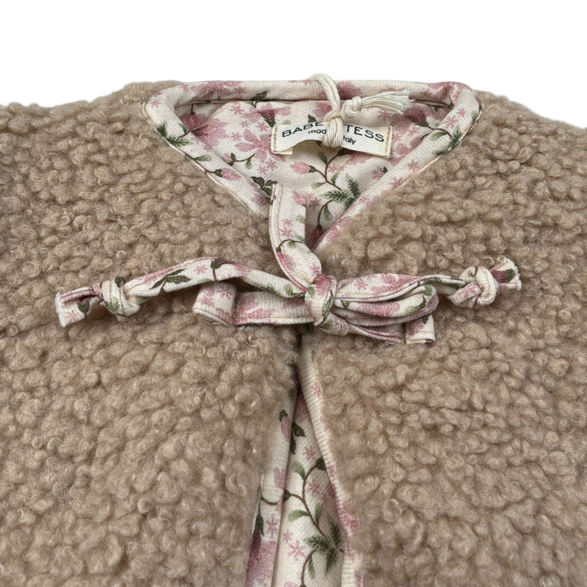 Babe & Tess Giubbino tinta unita Teddy Beige per Neonata 10/548095 BEIGE BABE & TESS 