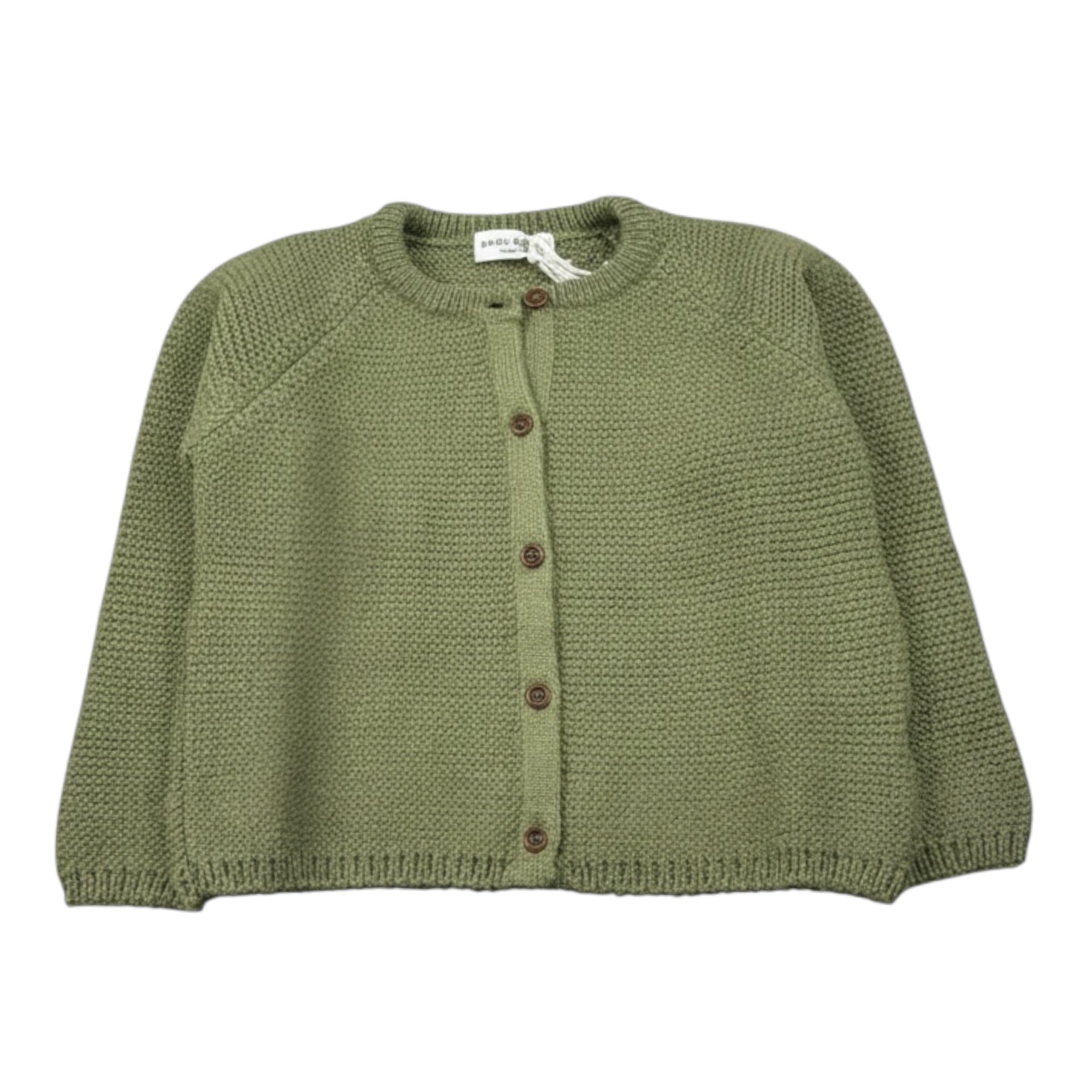 Babe & Tess Cardigan tinta unita Verde per Neonato 59/548083N VERDE BABE & TESS 