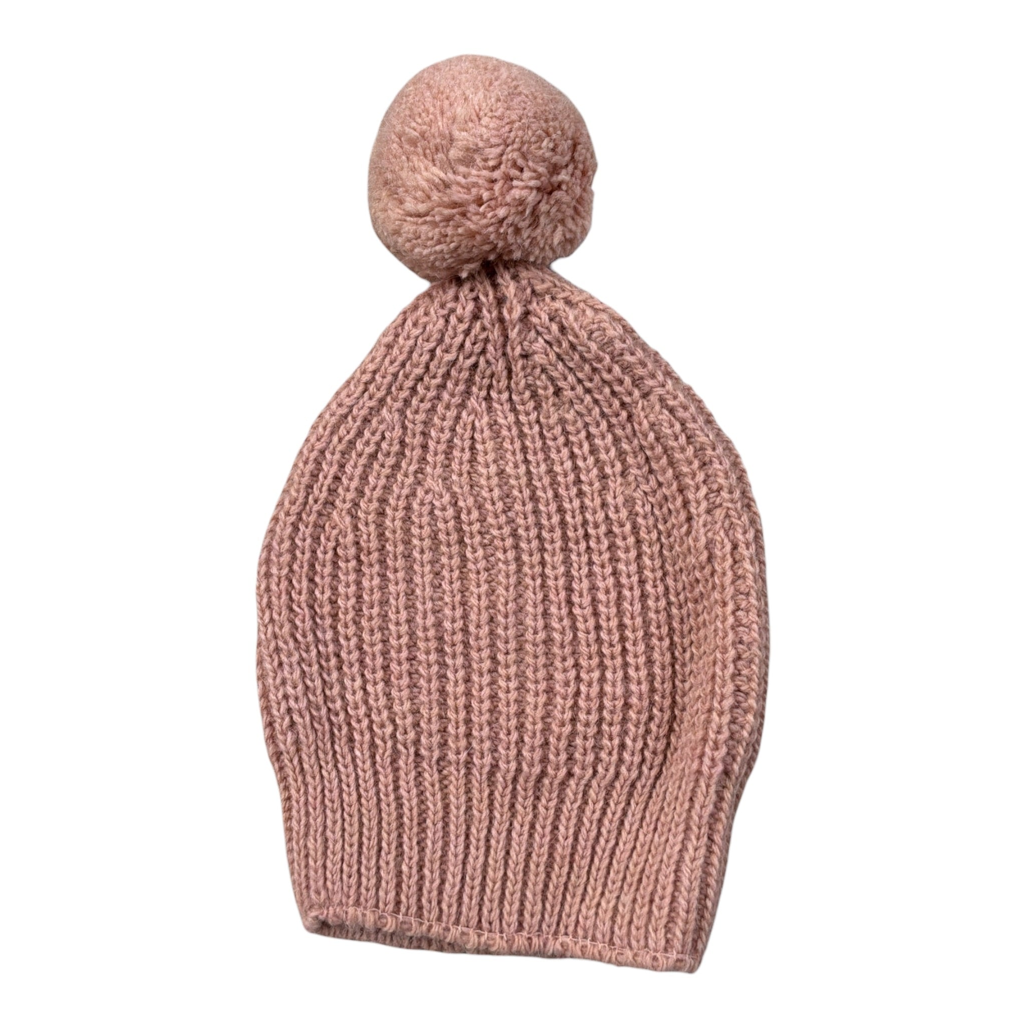 Babidu Cappello tinta unita con Pon Pon Rosa per Neonata 90664 ROSA BABIDU 