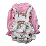 Babine' Completo 2 Pezzi Camicia-Salopette Rosa per Neonata 2612021 ROSA BABINE' 
