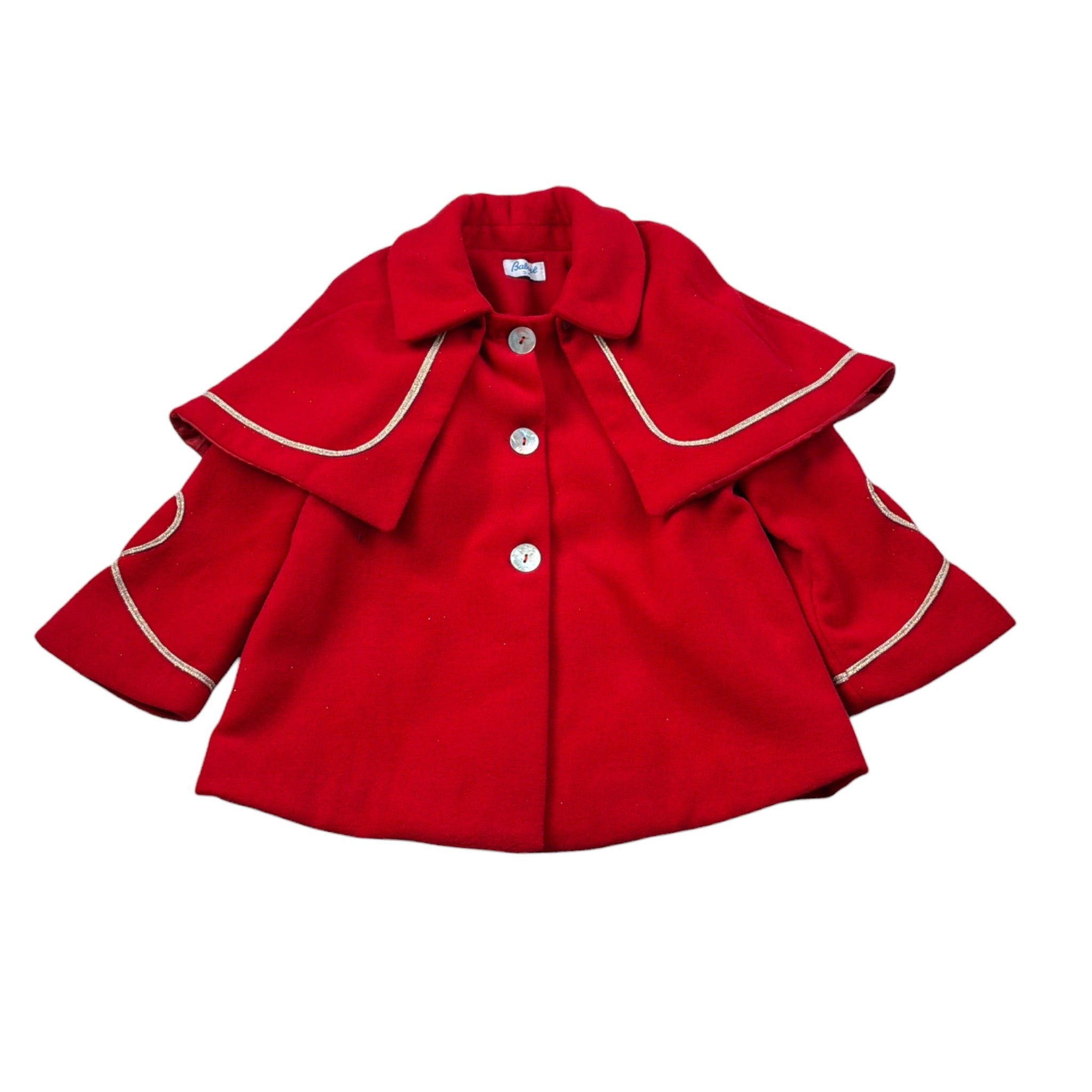 Babine' Cappotto tinta unita Rosso per Neonata 2612727 ROSSO BABINE' 