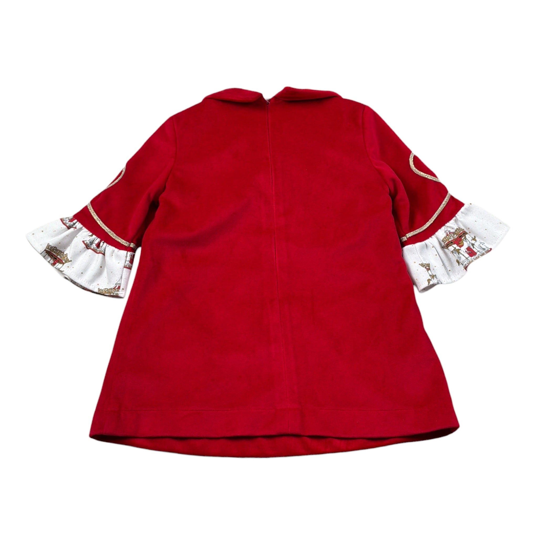 Babine' Abito Manica Lunga tinta unita con Fiocco Rosso per Neonata 2612813 ROSSO BABINE' 