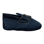 Baby A. Scarpine tinta unita con Lacci Blu per Neonato A2123 BLU BABY A. 