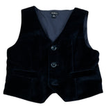 Baby A. Gilet tinta unita In Camoscio Blu per Neonato GLTB BLU BABY A. 
