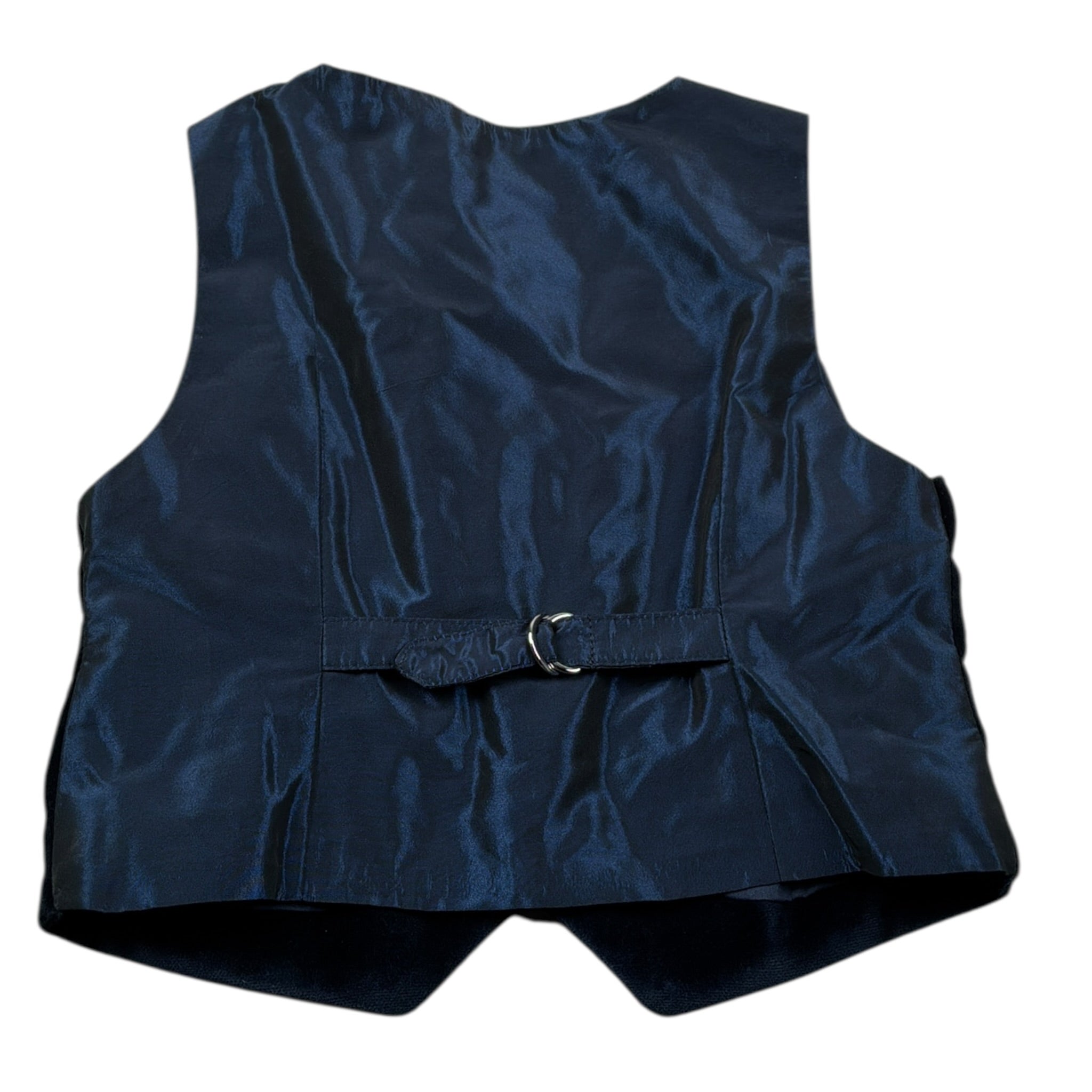 Baby A. Gilet tinta unita In Camoscio Blu per Neonato GLTB BLU BABY A. 