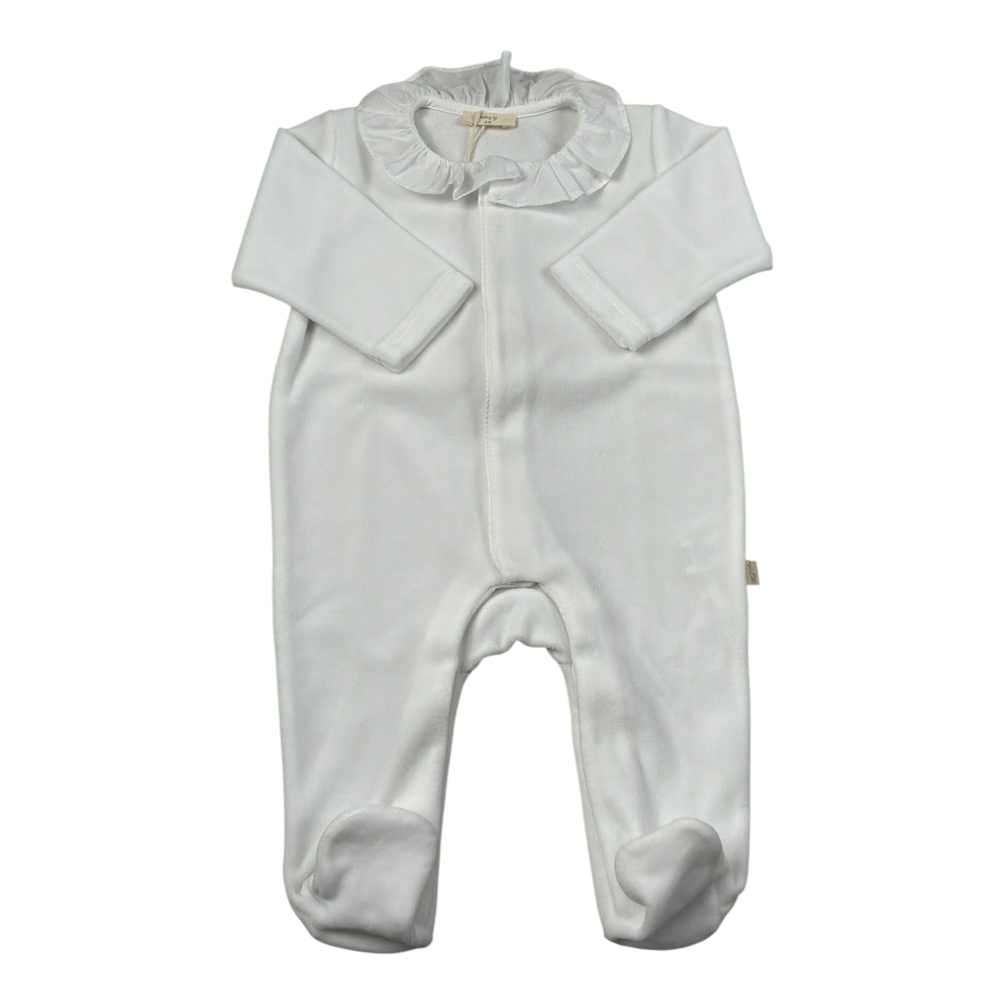 Baby Gi Tutina Manica Lunga tinta unita Bianco per Neonata AG530G BIANCO BABY GI 