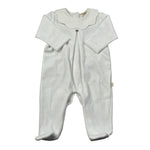 Baby Gi Tutina Manica Lunga tinta unita In Ciniglia Bianco per Neonato PQ50 BIANCO BABY GI 