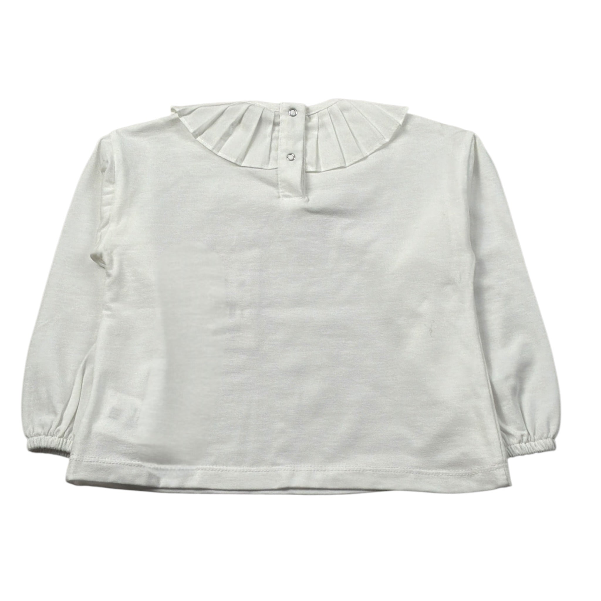 Baby Gi Shirt tinta unita con Colletto Bianco per Neonata UE1937N BIANCO BABY GI 