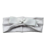 Baby Vip Fascia Tint Unita con Fiocco Bianco per Neonata J001308 BIANCO BABY VIP 