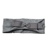 Baby Vip Fascia Tint Unita con Fiocco Grigio per Neonata J001308 GRIGIO BABY VIP 