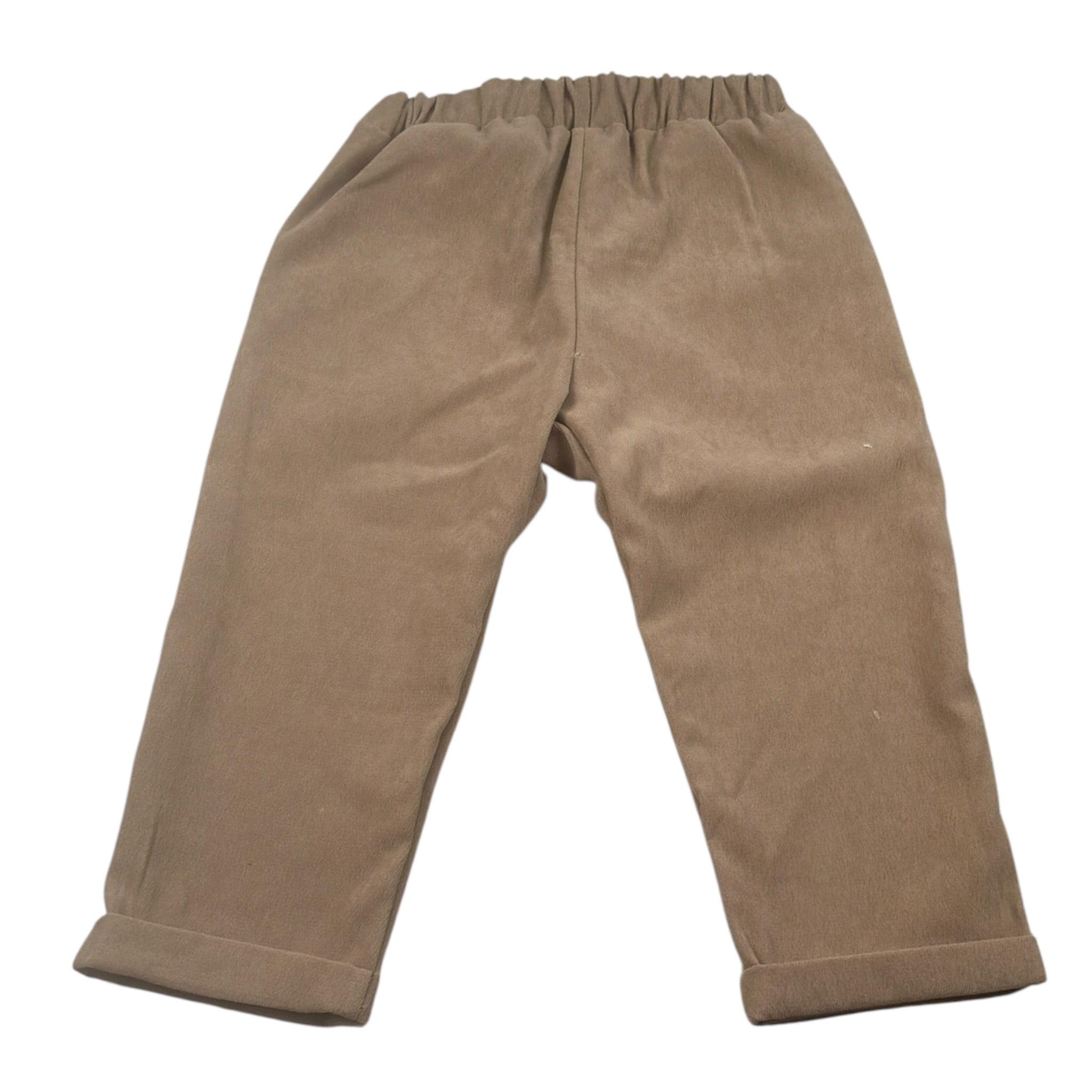 Baby Vip Pantalone tinta unita con Elastico In Vita Beige per Bambino T1041J BEIGE BABY VIP 